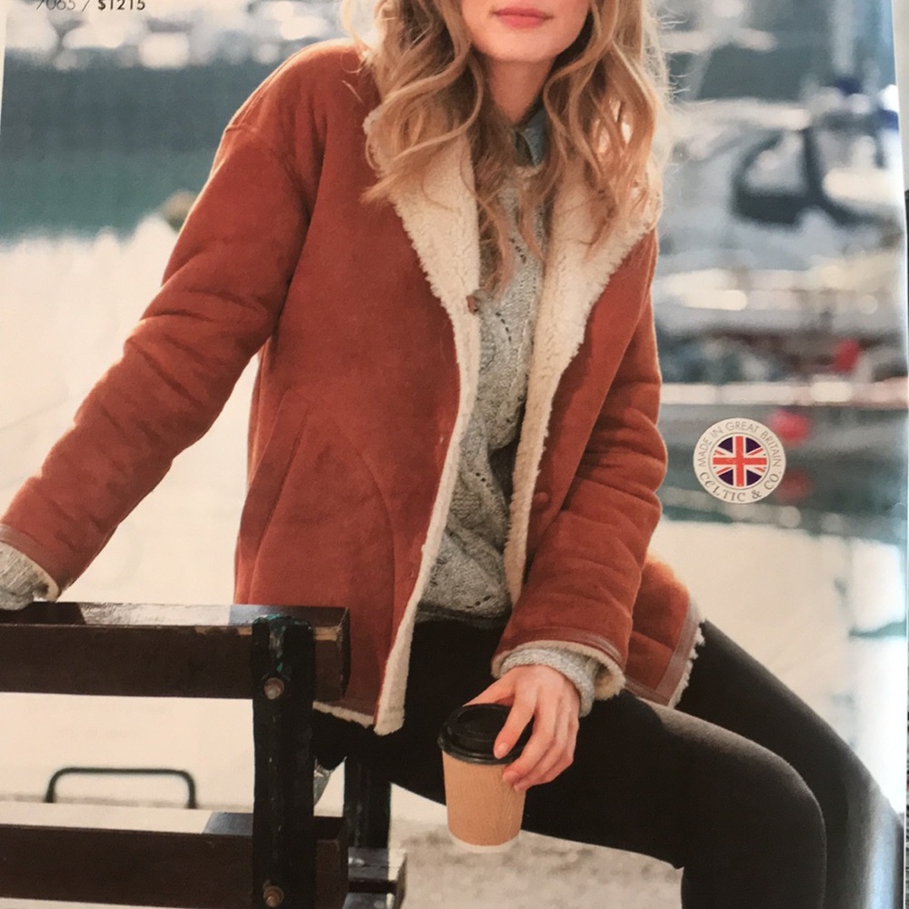 Celtic Co Classic Shearling Jacket. Whiskey - Picture 6 of 16